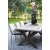 Oxford utendrs spisegruppe; brunt bord 220 cm inkl. 6 stk. Lincoln stabelbare karmstoler grnn/beige