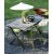 Spisegruppe Scottsdale: 150 cm grått trebord inkludert 4 stk Nordanå stablebare stoler