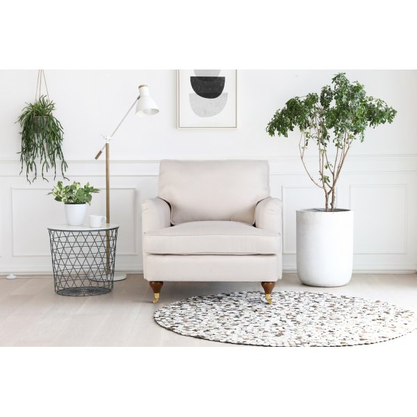 Lenestol i beige stoff - Howard Watford Deluxe Lenestol i beige stoff - Howard Watford Deluxe