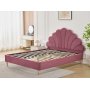 Sengeramme 160 x 200 cm - Rosa fl�yel - Saga