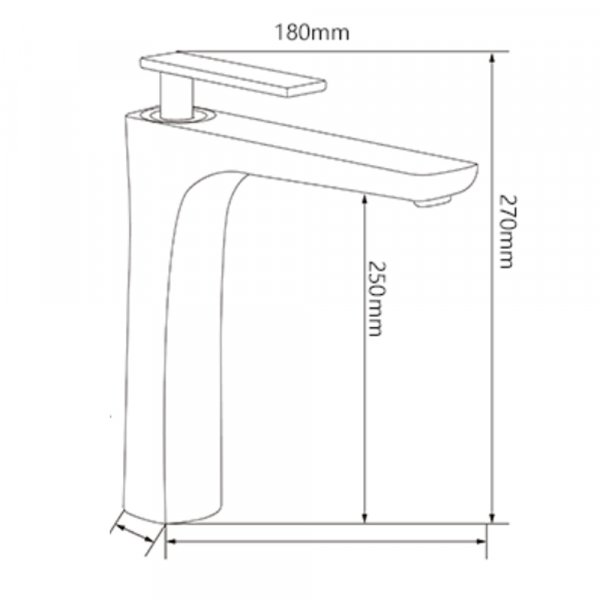 Peony Servantbatteri - Høy tut | Hvit/gull Peony Servantbatteri - Høy tut | Hvit/gull