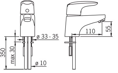 Oras servantbatteri Vega 1810 Oras servantbatteri Vega 1810