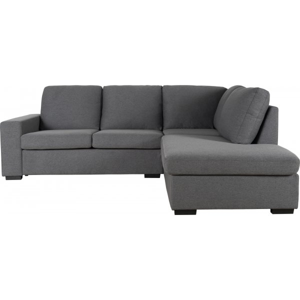 Solna sofa 3-seter grå - dyp liten hjørnemodell og åpen ende 242 cm Solna sofa 3-seter grå - dyp liten hjørnemodell og åpen ende 242 cm