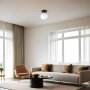 1 Donau taklampe - Sort/hvit