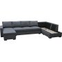 U-sofa Solna vendbar - 367 cm - mørk grå U-sofa Solna vendbar - 367 cm - mørk grå