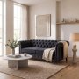 1 Chesterfield sofa Cambridge Deluxe 2,5-seter - Mørkegrå fløyel