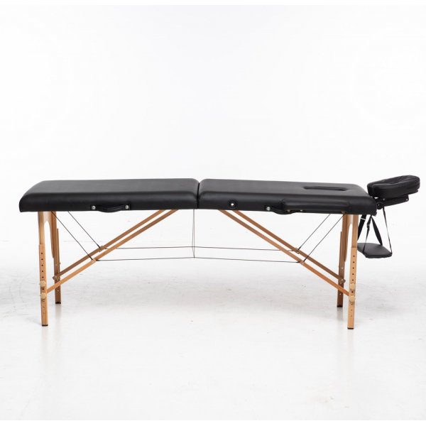 Massasjebord med treben - 2 soner - Svart