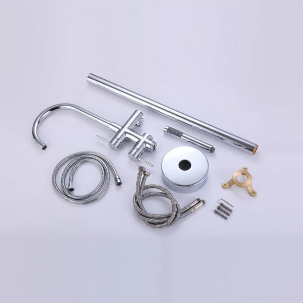 Badekarbatteri Sirius - Krom