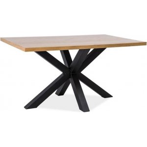 Spisebord 180x90 cm - Eik/svart