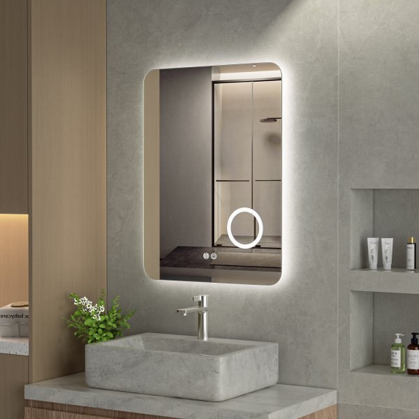 Speil - Salerno | Rektangulært | LED-belysning, dimbar og antidugg Speil - Salerno | Rektangulært | LED-belysning, dimbar og antidugg