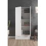 Hvit Space-garderobe, 80 cm bred og 170,5 cm høy Hvit Space-garderobe, 80 cm bred og 170,5 cm høy