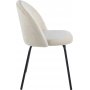 Beige fl�yelsstol med svarte ben - Astrid