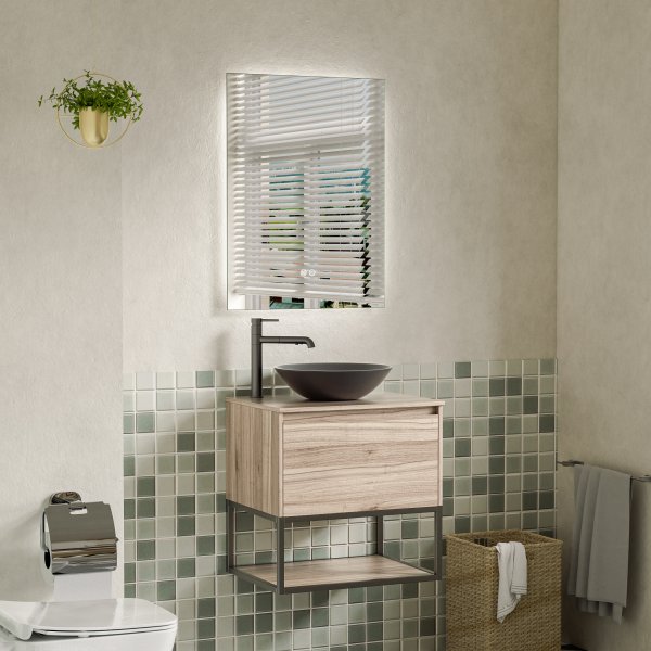 Baderomspakke - Calista | Myktlukkende skuffer og LED-speil | 80 cm