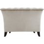 Lenestol i chesterfield beige fl�yel - Milton