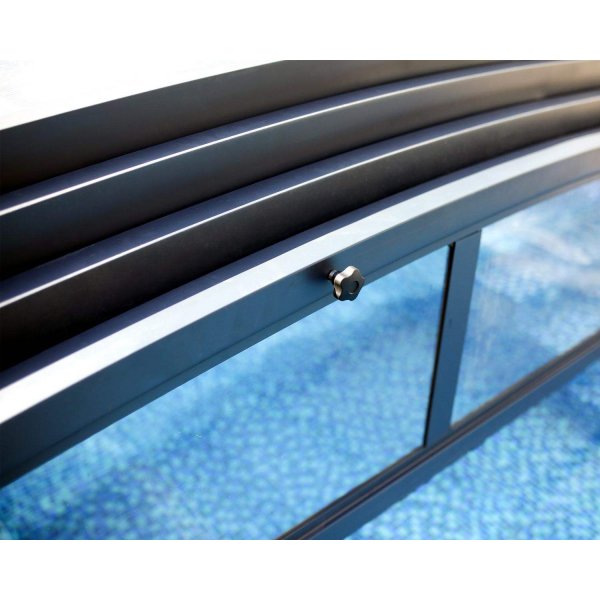 Bassengtak Majorca - Skyvbart - 4x8m Bassengtak Majorca - Skyvbart - 4x8m