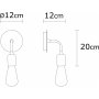 Krom vegglampe