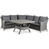 Alvik utegruppe i kunstrotting - Gråbeige Alvik utegruppe i kunstrotting - Gråbeige
