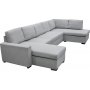 U-sofa Solna XL med oppbevaring - 367 cm - lys grå U-sofa Solna XL med oppbevaring - 367 cm - lys grå