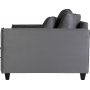 Stor lenestol i m�rkegr� fl�yel - 138 cm bred