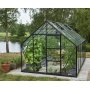 Drivhus Universal - Sort med herdet glass 9,9 m