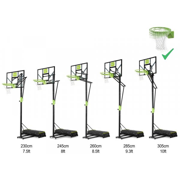 Polestar baskettballstativ med dunkering - Flyttbart