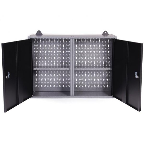 Garasje interi�r | St�lkonstruksjon | Veggskap & Arbeidsbenk | Gr�/svart