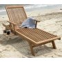 Salt solstol i teak + Rengjringsspray for utembler