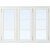 2+1 tradisjonsvindu - tre - 3-rams - malt + Ramme ermer 2+1 tradisjonsvindu - tre - 3-rams - malt + Ramme ermer