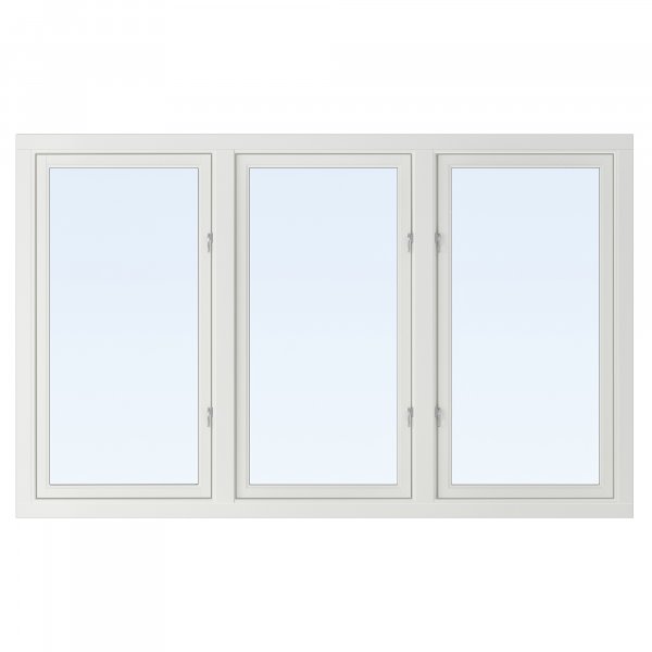 Vindu Tre 3-Lags Sidehengslet - 3-rams - U-verdi 1,1 + Drivreim Vindu Tre 3-Lags Sidehengslet - 3-rams - U-verdi 1,1 + Drivreim