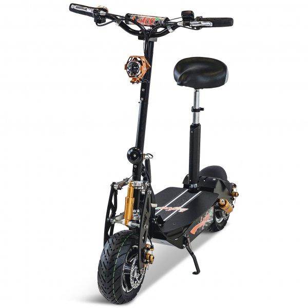 Elektrisk sparkesykkel 1600W Premium med sete | Navmotor | 40 km/t