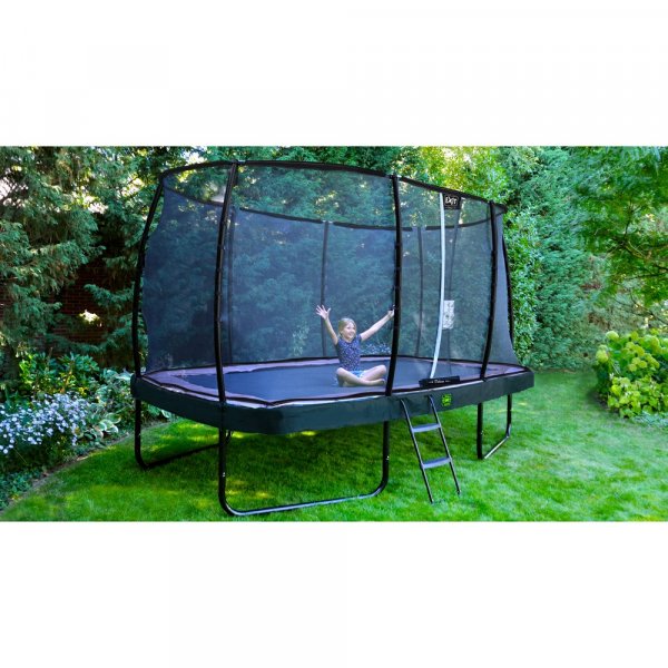 Trampoline Elegant Premium - Firkantet 214x366 cm + Sikkerhetsnett Deluxe Trampoline Elegant Premium - Firkantet 214x366 cm + Sikkerhetsnett Deluxe