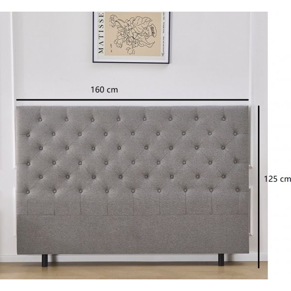 Deluxe quiltet hodegavl 160 x 125 cm - Gr�