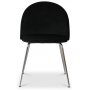 Kunstfl�yelsstol - Svart / Krom