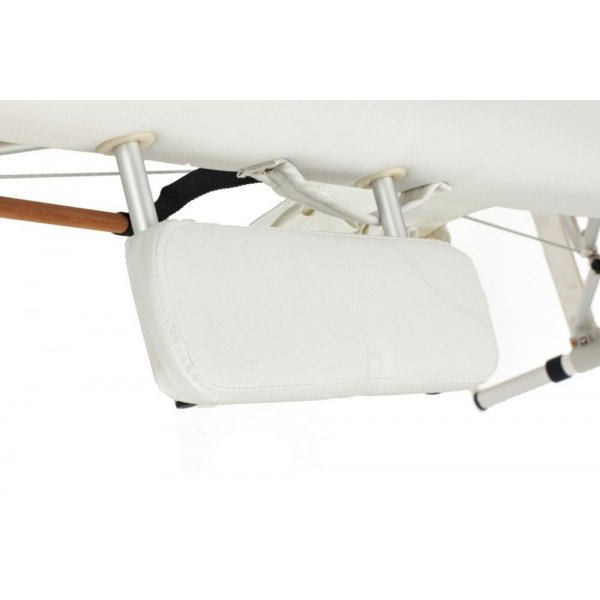 Massasjebenk med metallben - 3 soner - Tofarget