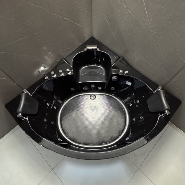 Hj�rnebadekar Kailua massasjebadekar 150 � 150 cm - Svart