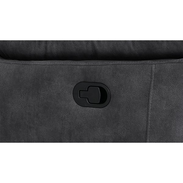 2-seters lenestolsofa ekstra bred i gr�tt - 197 cm