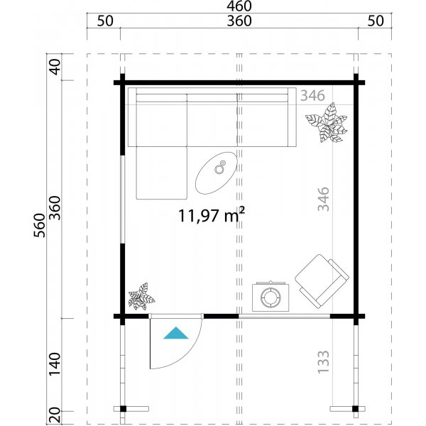 Friggebod Jamisson - 14,4 m�