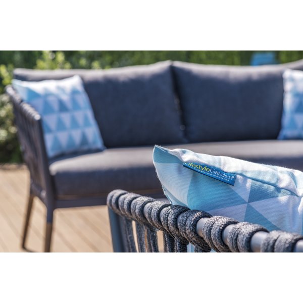 Livsstil Hage utegruppe Ipanema med sofa, 2 lenestoler og salongbord - Grå / Teak / Olefin Livsstil Hage utegruppe Ipanema med sofa, 2 lenestoler og salongbord - Grå / Teak / Olefin