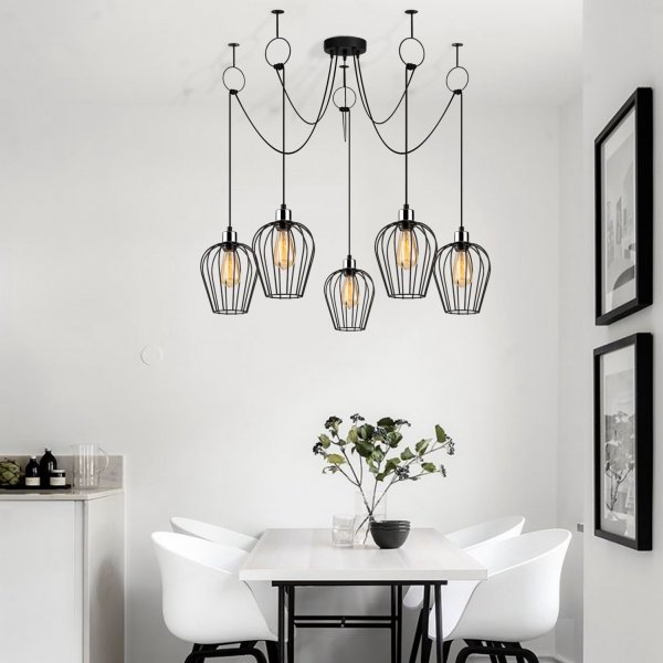 Tell taklampe 6691 - Sort