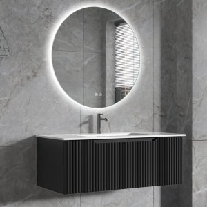 Baderomspakke | Toalett 101 cm | Rundt LED-speil | Tuba Baderomspakke | Toalett 101 cm | Rundt LED-speil | Tuba