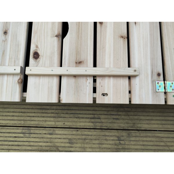 Sandkasse med benk/lokk 157x157 cm Sandkasse med benk/lokk 157x157 cm