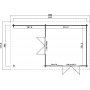 Friggebod Andreas - 14,4 m² Friggebod Andreas - 14,4 m²