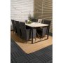 Tornsborg Spisegruppe (200x100) - Sort/Gr - 6 Stoler