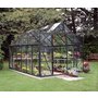 Magnum drivhus - 9,9 m svart, med herdet glass