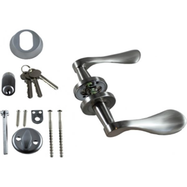 Komplett håndtakspakke 9040 - Sateng krom - Med tilbehør Komplett håndtakspakke 9040 - Sateng krom - Med tilbehør