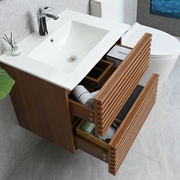 Baderomsmøbler Venezia 60 cm - Mørkt tre Baderomsmøbler Venezia 60 cm - Mørkt tre