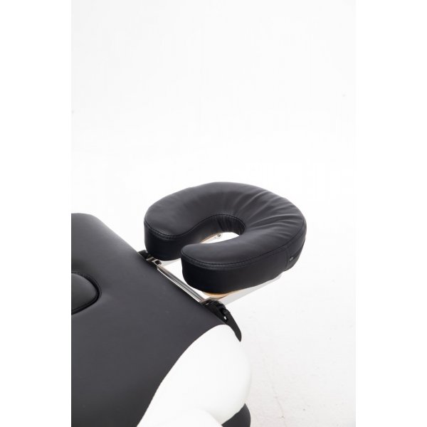 Massasjebord med metallben - 2 soner - svart/hvit