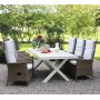 Matgruppe Milan - Bord & 6 Stoler
