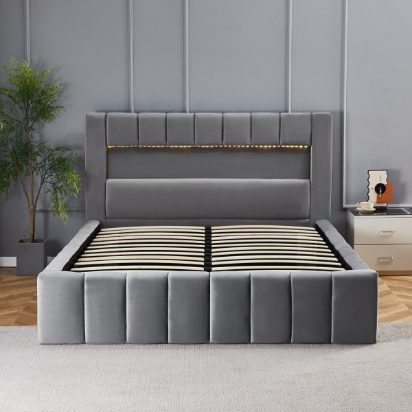 Sengeramme med LED-belysning 160x200 cm Sengeramme med LED-belysning 160x200 cm