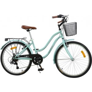 Damesykkel Velo City 24" - Pastellgrønn Damesykkel Velo City 24" - Pastellgrønn
